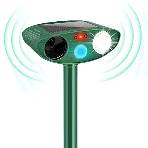 2023 Solar Ultrasonic in Repellent Defender Rat, Squirrel, Deer, Raccoon,