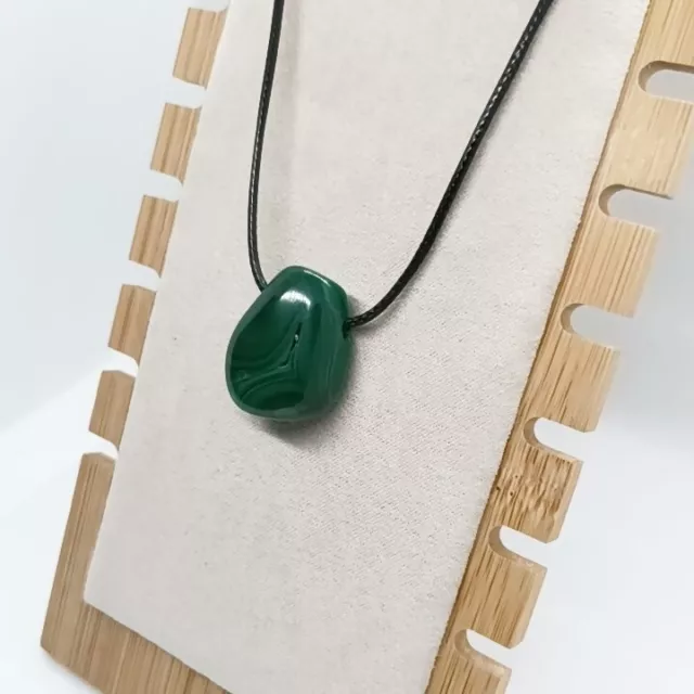 Pendentif Malachite - Pierre Percée en Pierre Naturelle  - Gemmes semi-précieuse 3