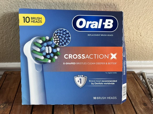 Cabezales de cepillo eléctricos de repuesto maximizador de acción cruzada Oral-B paquete de 10