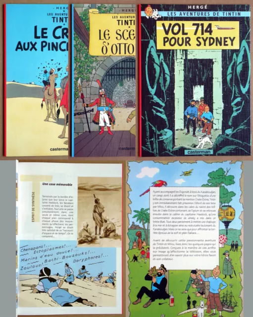 HERGE - TINTIN : 3 albums publicitaires Total avec pages inédites NEUFS