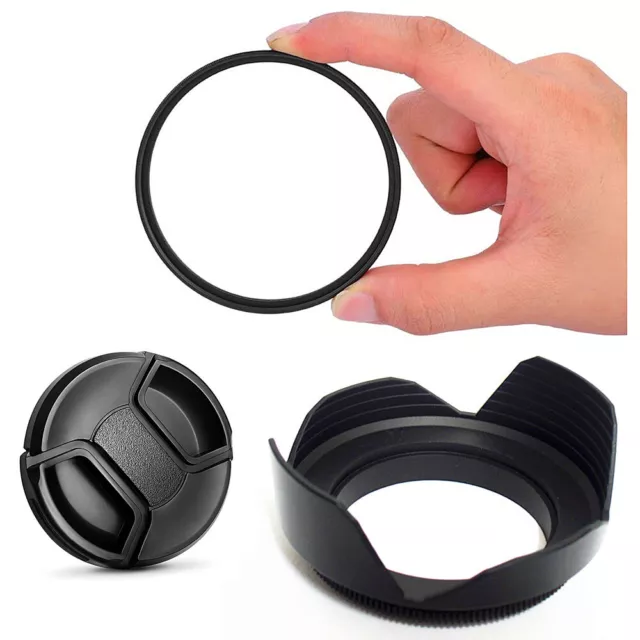 Bundle Kit 82mm UV Filter Lens Hood Cap For Sony FE 16-35 24-70 GM II Lenses