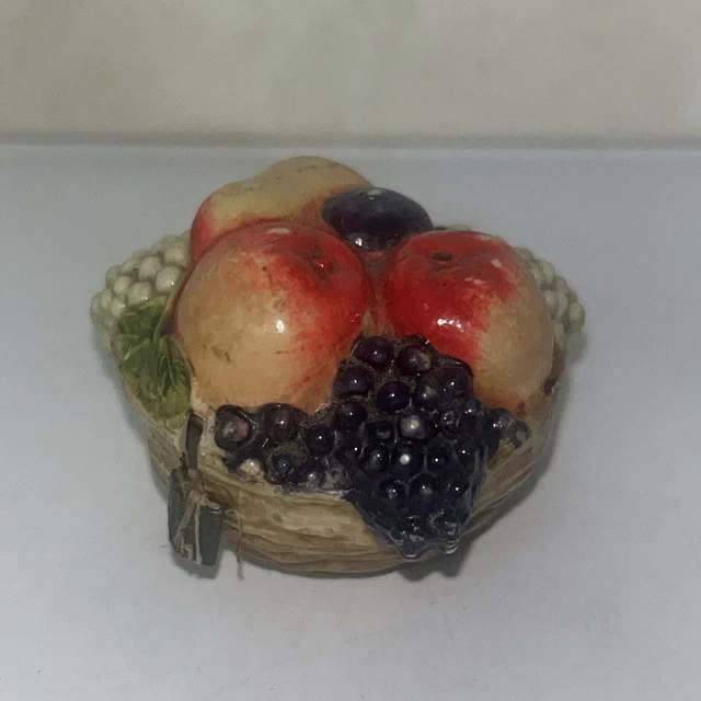 Vintage Celluloid Fruit Basket Tape Measure Made In Germany
