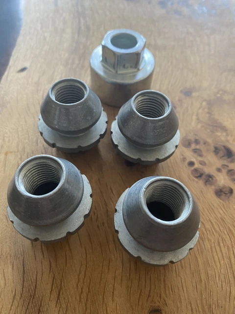 2022 GENUINE FORD Transit Custom Locking Nuts 4 & Key Complete Set - £