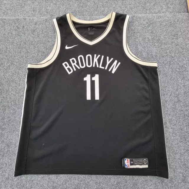 BROOKLYN NETS MENS 2XLARGE black nike swingman Kyrie Irving 11
