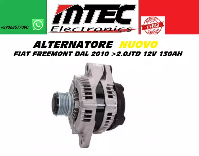 Alternatore Nuovo Fiat Freemont Delta Dal 2010 > 2.0Jtd 12V 130Ah // 104210-1840