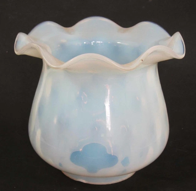 Antique Vaseline Glass Oil Paraffin Lamp Shade