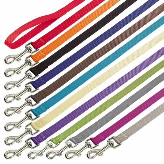 Nobby Leine CLASSIC 120 cm lang - 10/15/20/25 mm breit - Nylon Hundeleine 1,2 m