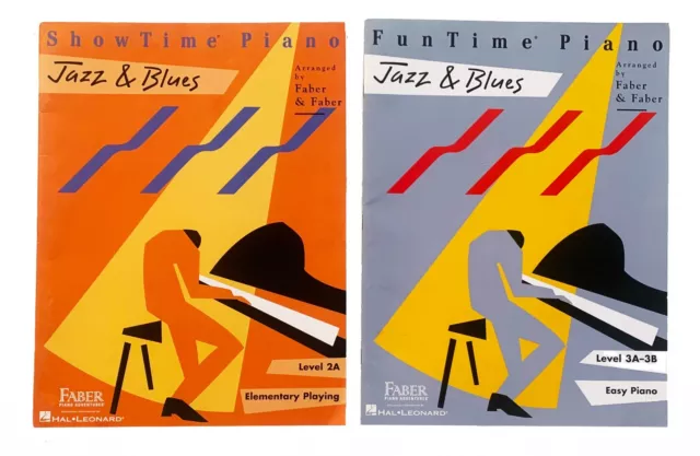 ShowTime & FunTime Piano Jazz & Blues Song Books, Sheet Music, Hal Leonard Pub.