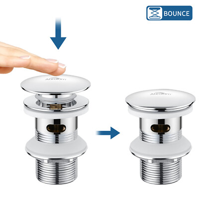 Scadenza in Acciaio Inox Set Lavandino Pop Up scadenza valvola con overflow lavandini 