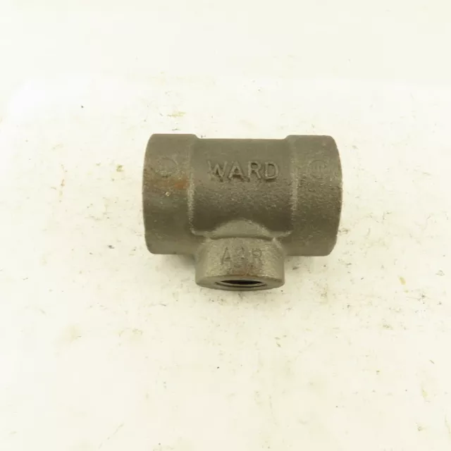 1"x1"x1/2" NPT 300 WSP 2000 WOG Malleable Iron Tee Black Pipe Fitting USA