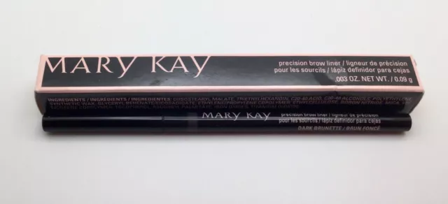 New In Box Mary Kay Precision Brow Liner Dark Brunette #127614 - Free Ship!