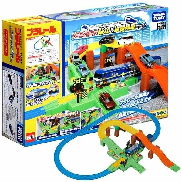 TAKARA TOMY PLARAIL Train Series Play Set - Crossing Rail & Freight ...