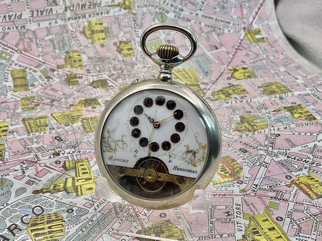 Montre De Poche (Gousset) Hebdomas/OCTOMAS 8 Jours - Mécanique à Remontage Manuel - À Réparer (Occasion)