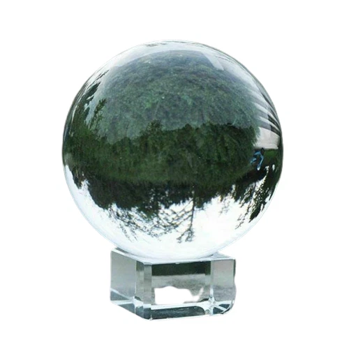 Fotografia Cristallo Sfera Vetro Trasparente Lensball Foto Sostegno Lente 3