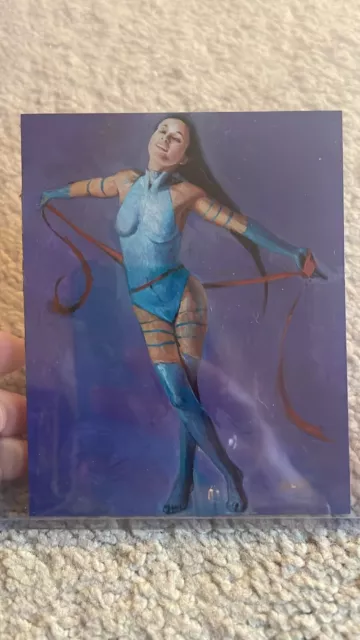 2007 Rittenhouse Women of Marvel Psylocke Uncut Sketch Card 1/1 Charles Hall