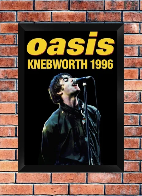 Poster celebrativo A4 Oasis Rockband