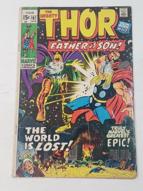 The Mighty Thor 187 Stan Lee John Buscema Marvel Comics Bronze Age 1971