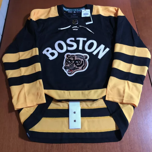 NWT Adidas Pastrnak Boston Bruins 2023 NHL Winter Classic Hockey Jersey  Black 50