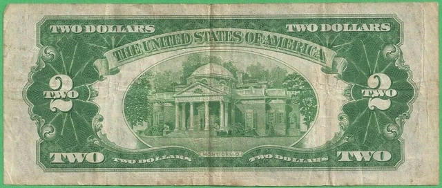 1928-C $2 Red Seal *Semi Key* United States Note Fr 1504 *Tough Date* 2