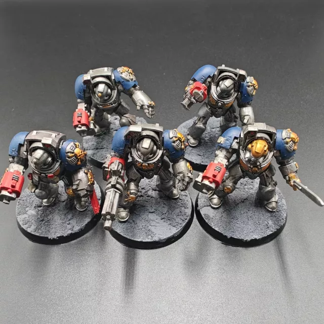 Warhammer 40K Space Marines Ultramarines Terminators Squadron Painted