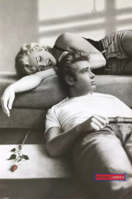 James Dean and Marilyn Monroe Art Poster 24 x 36