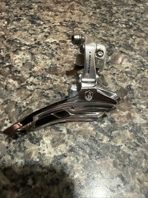 Dérailleur Avant Vintage CAMPAGNOLO RECORD - 4 Trous, Pince étroite - Occasion Fonctionnel - Pour Vélo Rétro
