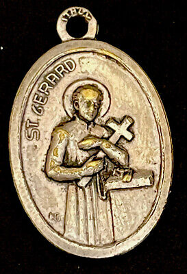 Medalla De Colección Católica San Gerardo, OL Perpetuo Ayuda Tono Plata, Italia