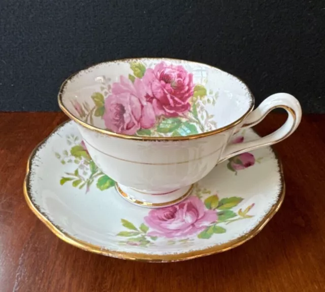 Vintage Tea Cup and Saucer - American Beauty - Royal Albert Bone China England