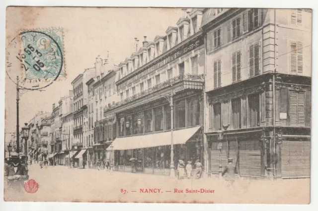 NANCY - Meurthe & Moselle - CPA 54 - rue St Dizier - carte éditeur CUNY