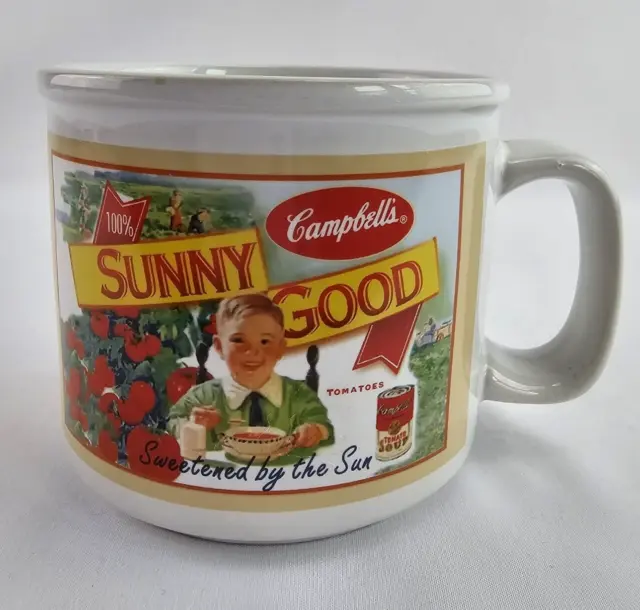 ❤️Campbell's Soup Mug Tomato is a Fruit! Sunny Good Sweetened by the Sun 2005
