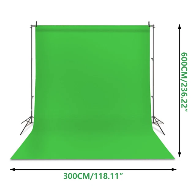 3M X 6M Green Backdrop Background for Photography Photo Booth video ...