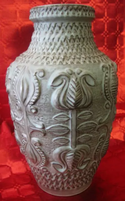 Schöne Keramik Bodenvase Bay 963/45  Ca. 45 cm  Design wohl Bodo Mans .