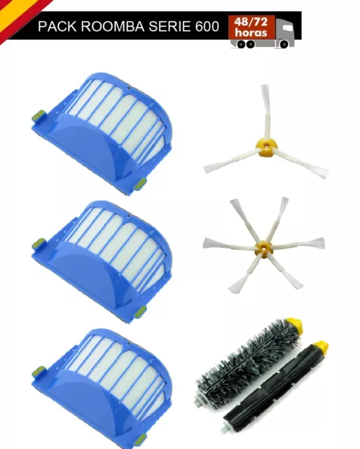 Mirtux Kit De Recambios Con Neumáticos Para Roomba Series E, I, J