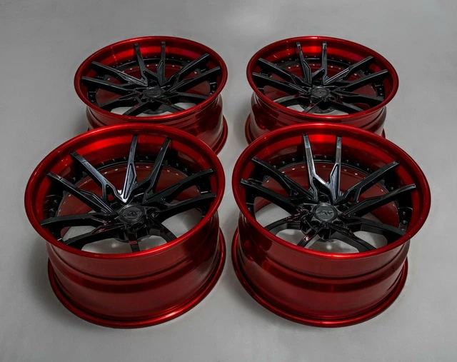 24 INCH GENIE FORGED 3 PIECE WHEELS SET - CUSTOM MADE TO FIT BENTLEY ...