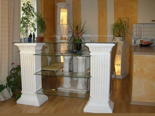 GRIECHISCHES MÖBEL TV Rack Fernsehschrank Fernsehtisch Kassentisch