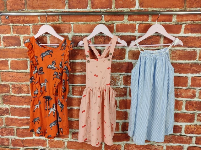 Girls Bundle Age 6-7 Years Next H&M Etc Pinafore Dress Playsuit Summer Set 122Cm
