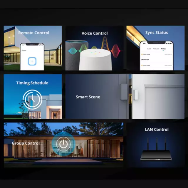 Módulo de conmutador inalámbrico WiFi para hogar inteligente SONOFF ITEAD para control de aplicaciones iOS Android- 2