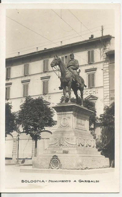 Bologna Monumento A Garibaldi Visto Di Fronte-Fotocartolina Vettori (Bo)-Fp