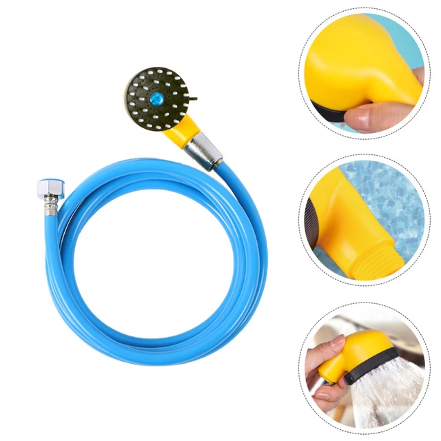 1 pieza reloj de baño mascota ducha pulverizador de mano masaje cepillo de boquilla para