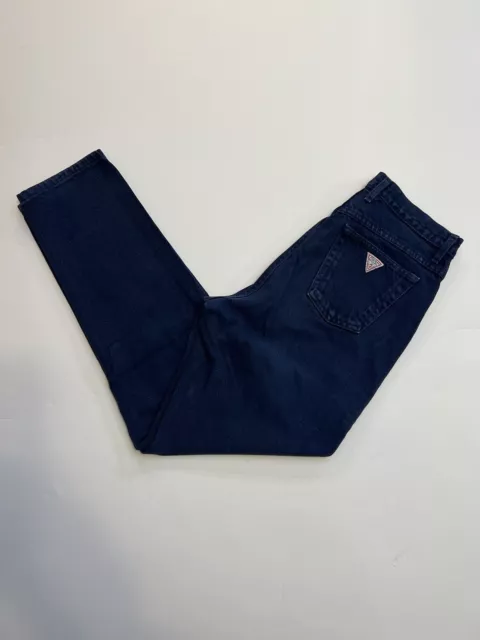 Vintage 80s Georges Marciano Guess Jeans Style 1050 High Rise Tappered Blue Sz31