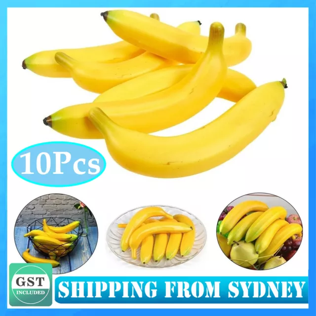 Banana Bunch Plastic Fake Fruit Decorative Ornament Artificial Banana  Lifelike