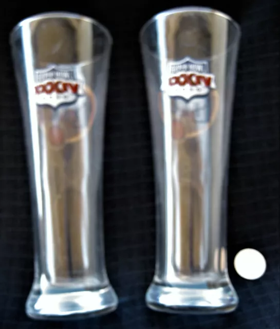 2 tall beer glasses "JAN 30 SUPER BOWL XXXIV 2000 ATLANTA GEORGIA Miller Lite" 2