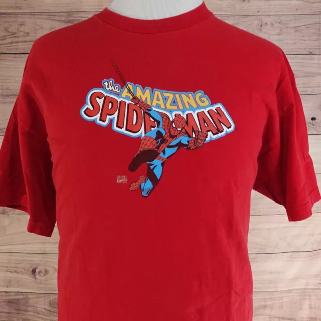 The Amazing Spiderman 2006 Marvel Comics T-Shirt Size Xl Red Super Hero