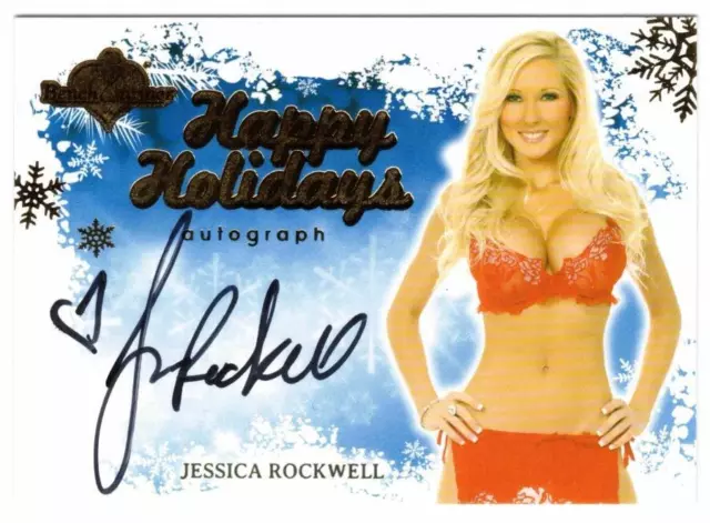 Bench Warmer Holiday 2012. Happy Holidays Jessica Rockwell Autograph Card