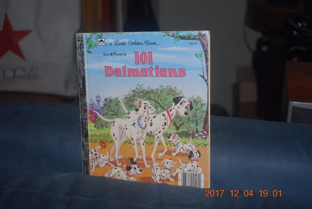 Vintage 1985 "Walt Disney" 101 Dalmatian's Golden Book (Good Condition)