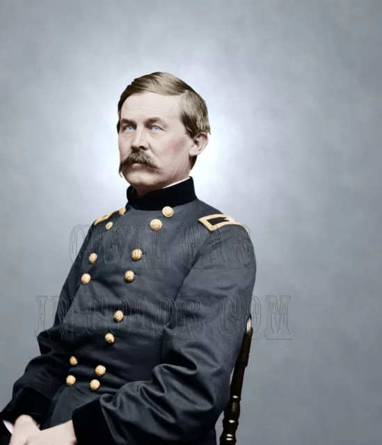 General John Buford color Tinted Photo Civil War 06373