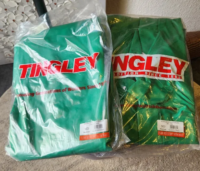 Tingley J41008 Chemical Splash Jacket, PVC, Green, L