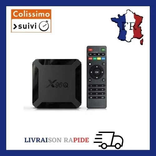 Boitier box smart TV X96Q Android  wifi 4K ultra HD 1Go/8Go + Option 12 mois