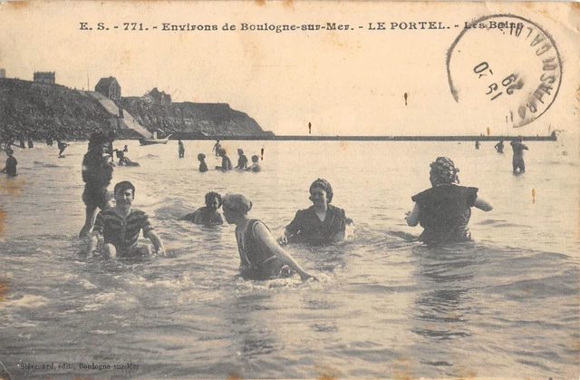 Cpa 62 Env.de Boulogne Sur Mer Le Portel Les Bains