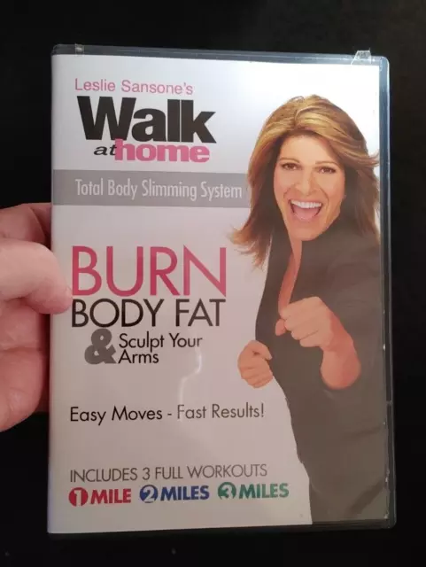 Leslie Sansone Walk at Home Burn Body Fat & Sculpt Your Arms DVD 1,  2, 3, Miles